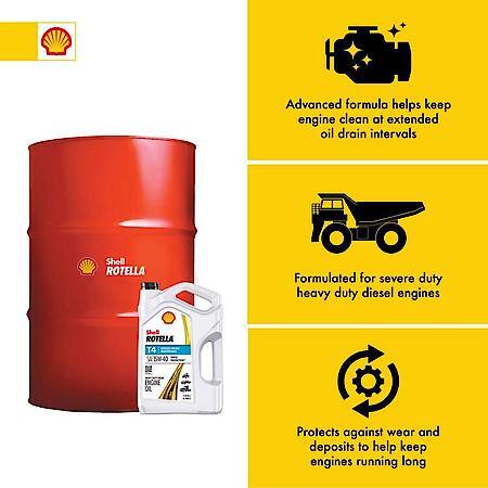 T4 Triple Protection 15W-40 Diesel Engine Oil, Enhanced Oxidation Protection, 55 Gallon