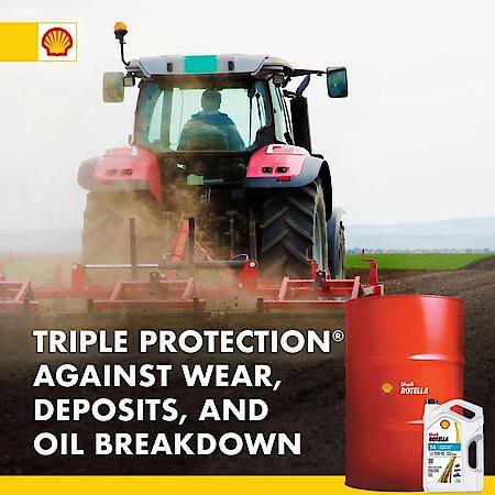T4 Triple Protection 15W-40 Diesel Engine Oil, Enhanced Oxidation Protection, 55 Gallon