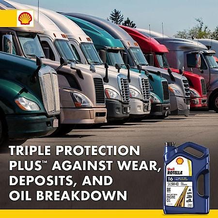 T6 5W-40 Full Synthetic Diesel Engine Oil, Enhanced Fuel Economy, 1 Gallon