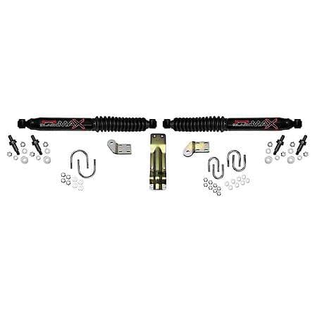 Dual, Black Body, With Brackets, Set Of 2