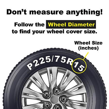 15" Wheel Cover: 10 Spoke, Classic Silver, High Impact Plastic, 4 Pack