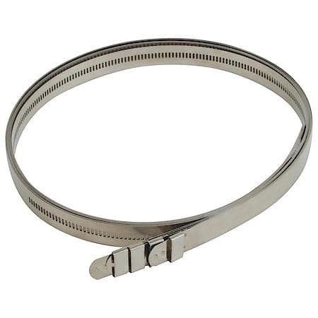 Stainless-Steel Positive Locking Ties, 12mm X 40 Inches (4-Pack)