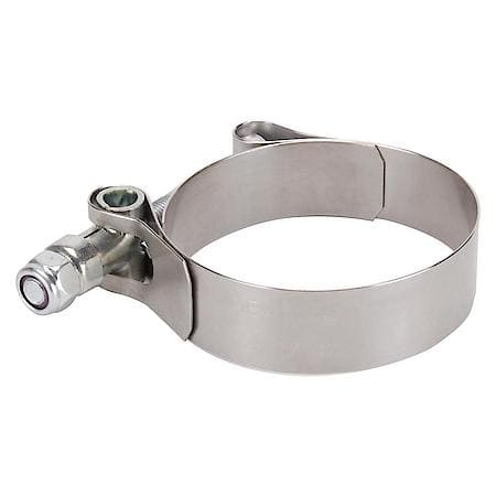 Wide Band Stainless-Steel Clamp, Adjustable From 1-7/8 Inches - 2-3/16 Inches