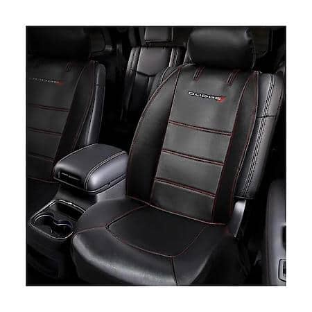 Dodge RAM Seat Cover Set: Universal Sideless Front Seat Cover, Black, 3-Piece
