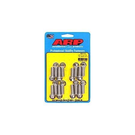 1" L, Hex Style Head Type, Stainless, Natural, Ss, Set Of 16