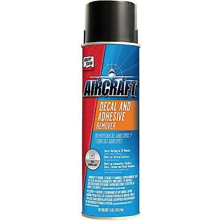 AIRCRAFT DECAL & ADHESIVE REMOVER 15 OZ AEROSOL