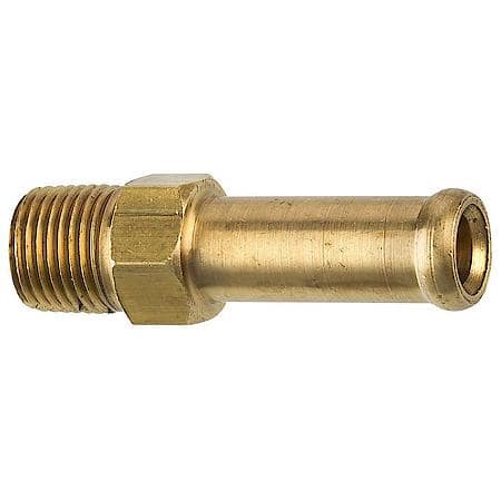Brass Rigid Male Hose Clamp, 5/16 Hose, Male (1/8-27 Npt), 1/Bag