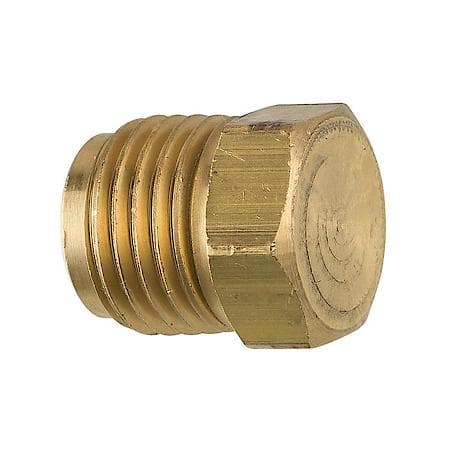Brass Plug, 5/16 Tube (1/2-20 Inverted), 1/Bag