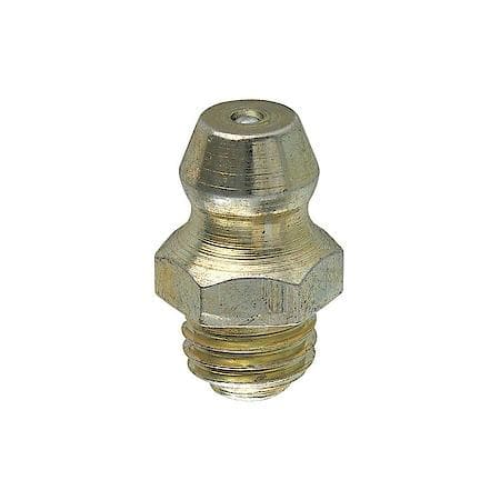 Steel Short Grease Fitting, 9/16 Length, Male (1/4-28), 1/Bag