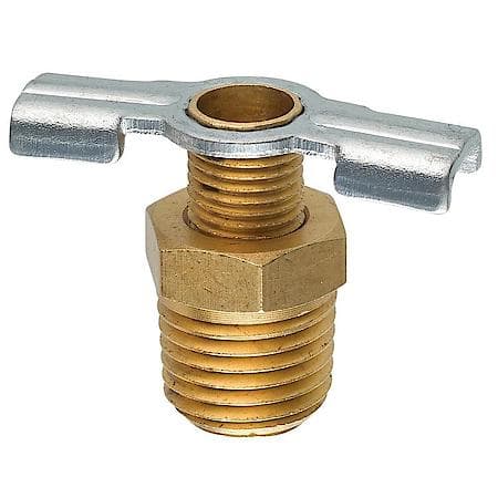 Brass Back Seating Drain Cock, Male (1/4 Npt), 1/Bag