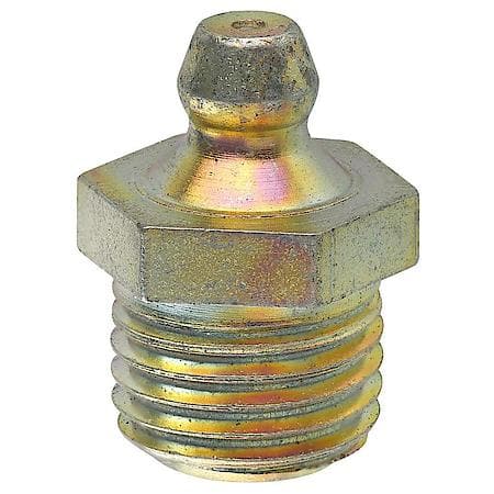 Steel Straight Grease Fitting, 31/32 Length, Male (1/4-18 Npt), 1/Bag
