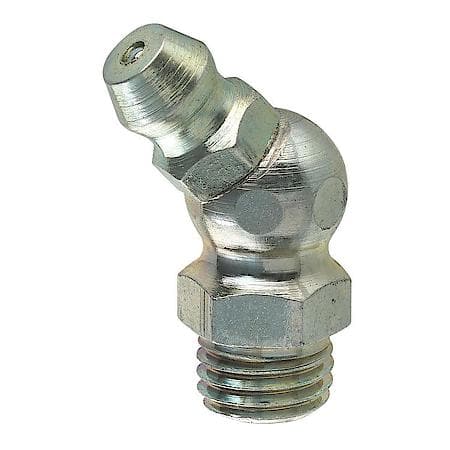 Steel 45 Degree Grease Elbow, 24.1Mm Length, Male (8X1.0Mm), 1/Bag