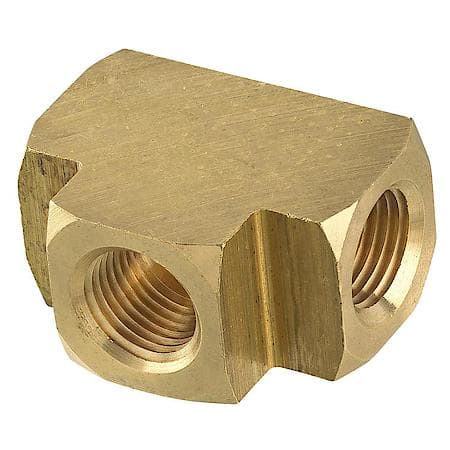 Brass Union Tee, Female (1/8-27 NPT), 1/bag