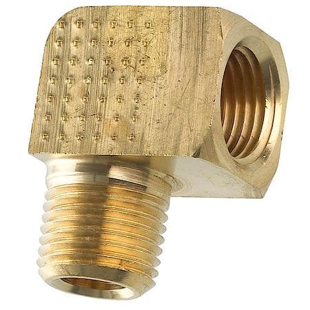 Brass Street Elbow, Male (1/8-27 Npt), Female (1/8-27 Npt), 1/Bag