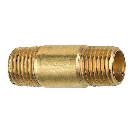 Brass Long Nipple, 1-1/2 Length, Male (1/4-18 Npt), 1/Bag