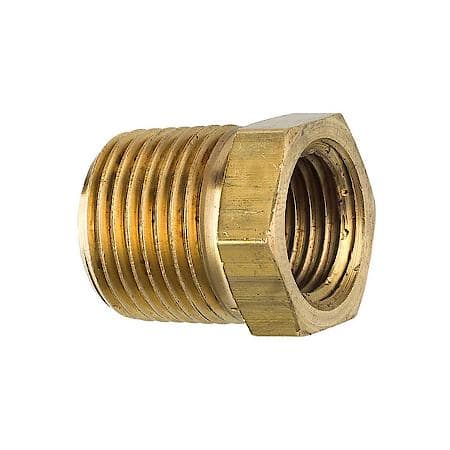 Brass Bushing, Male (3/8-18 Npt), Female (1/4-18 Npt), 1/Bag