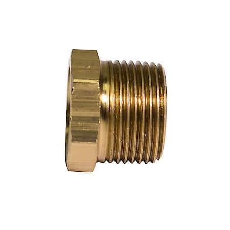 Brass Bushing, Male (3/4-14 Npt), Female (1/2-14 Npt), 1/Bag