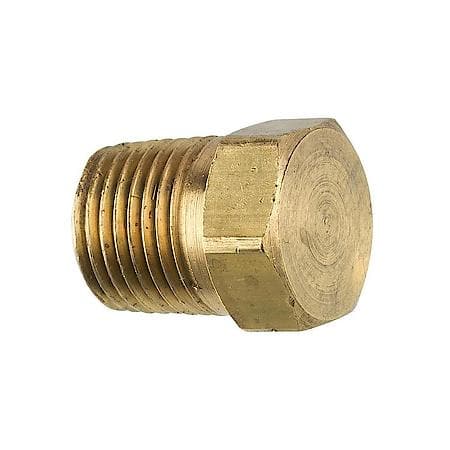 Brass Hex Plug, Male (1/8-27 Npt), 1/Bag