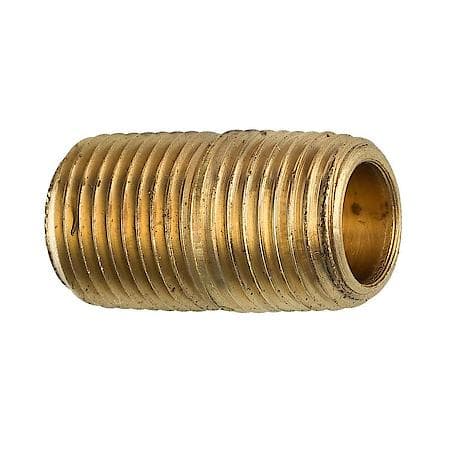 Brass Close Nipple, 3/4 Length, Male (1/8-27 Npt), 1/Bag