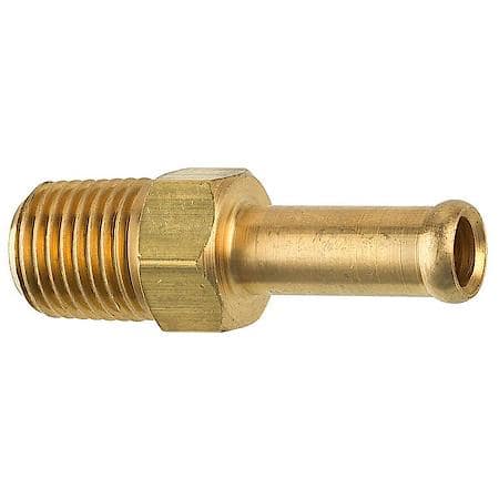 Brass Rigid Male Hose Clamp, 5/16 Hose, Male (1/4-18 Npt), 1/Bag