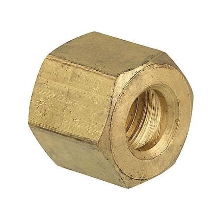 Brass Compression Nut, 1/4 Tube, 1/Bag