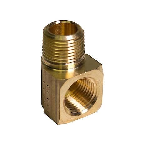 Brass Street Elbow, Male (3/8-18 Npt), Female (3/8-18 Npt), 1/Bag