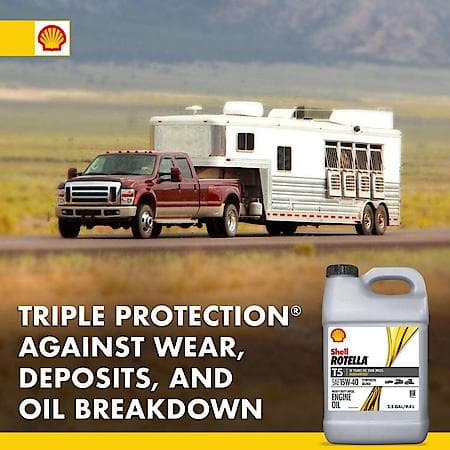 T5 15W-40 Synthetic Blend Diesel Engine Oil, Protects Against Wear, 2.5 Gallon