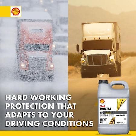 T5 15W-40 Synthetic Blend Diesel Engine Oil, Protects Against Wear, 2.5 Gallon
