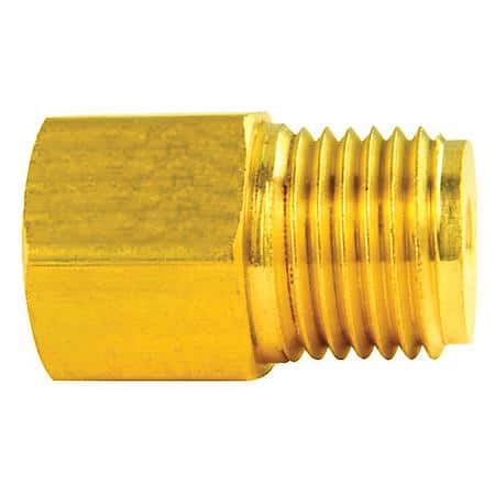 Brass Adapter, Female(1/2-20 Inverted), Male(9/16-18 Inverted), 1/Bag
