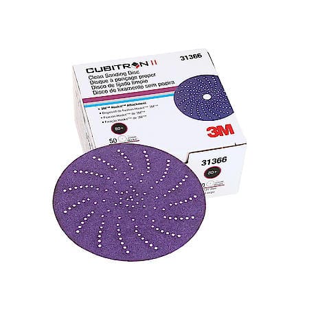 Cubitron Ii Hookit Clean Sanding Abrasive Disc, 31366, 5 In, 80+ (Sold by each)