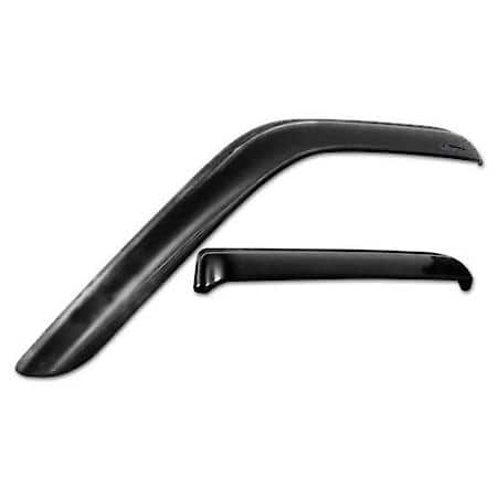 Tape-Onz Window Visors: Outside Mount, Smoke, Front And Rear, 4 Piece