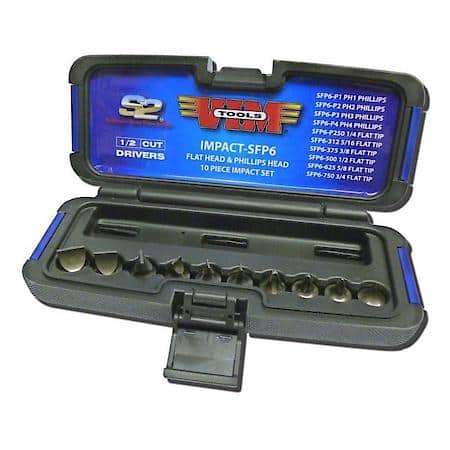 10-Pc Half Cut, Flat And Phillips Hea