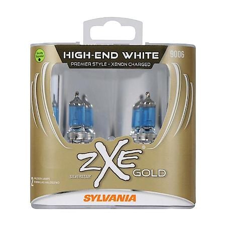 9006 SilverStar zXe Gold Halogen Headlight Bulb, High End White Light, 2 Pack