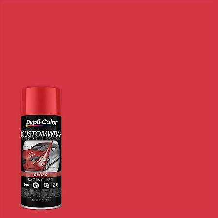Dupli-Color, Custom Wrap Removable Coatings, Gloss, Racing Red, 11-Oz