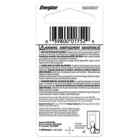 2430 Lithium Coin Battery, 1 Pack
