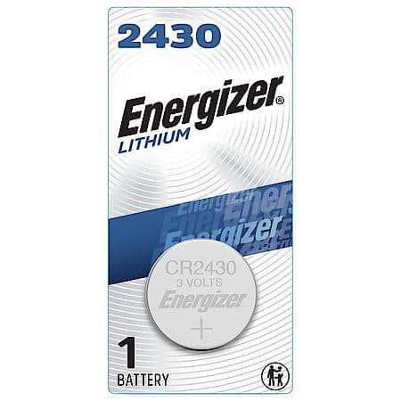 2430 Lithium Coin Battery, 1 Pack