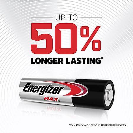 Max AA Batteries (16 Pack), Double A Alkaline Batteries
