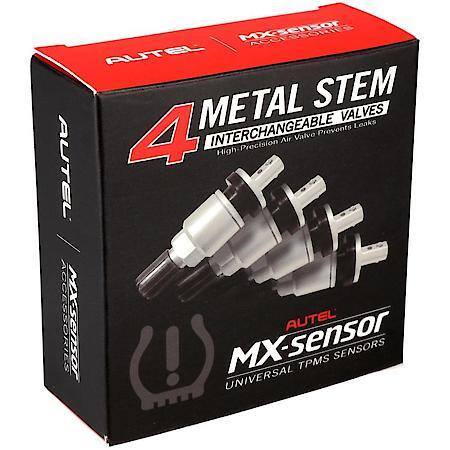 Box of 4 Metal Press-in Valve Stems for 1-Sensor
