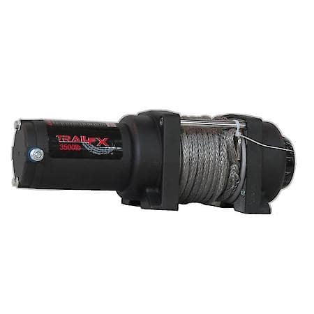 Atv/Utv Mount, Recovery Winch, 250A, 3500Lb Line Pull, 50'L Synthetic Rope
