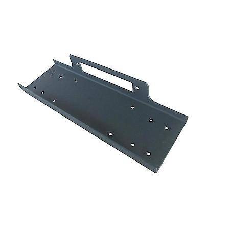 For Winches Upd To 12000 Pounds, Flat Fixed Mount, Textured Powder Coated, Black