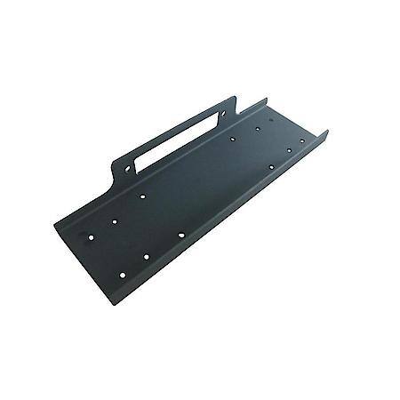 For Winches Upd To 12000 Pounds, Flat Fixed Mount, Textured Powder Coated, Black