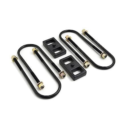 Rear Block Kit, 1 Inch Block, Cast Iron, With 2 Blocks, 4 U-Bolts, Hardware, Ram 25/3500 2/4WD
