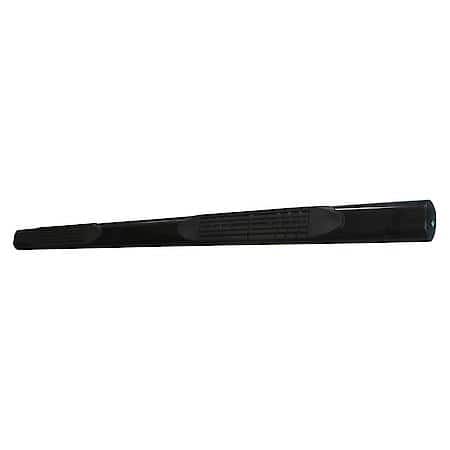 4"Oval Straight, Powder Coated, Black, Ms, With Step Pads, Rocker Panel Mount