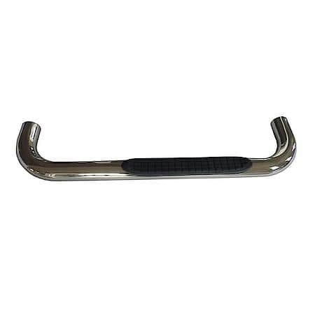 With Step Pads, 3"Round Bent 60Deg, Polished Ss, Both Frame Body & Rocker Mount