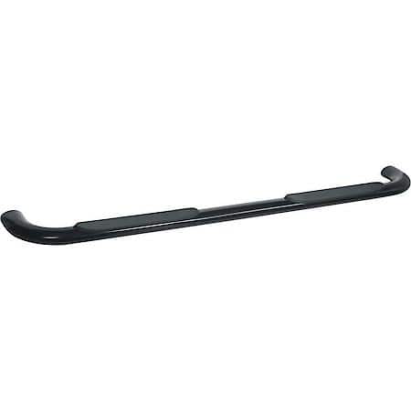 Nerf Bars: 3 Inch Round Bent: Powder Coated: Black: Steel: Body/Frame Mount