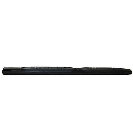 Nerf Bars, 4 Inch Oval Straight, Powder Coated, Black, Mild Steel, Super duty Extended Cab
