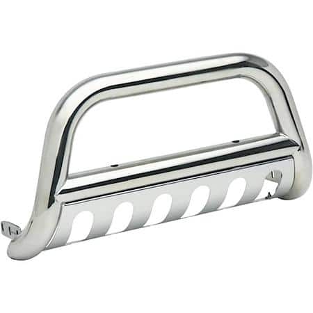 Polished, Ss, 3"Dia, With Skid Plate, 6" Max Light/ 20" Max Light Bar