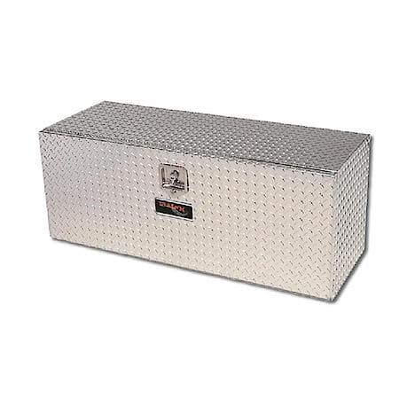 Underbody Tool Box, Single Lid, Diamond Tread, Bright, 48in Length 18in Wide 18in Height
