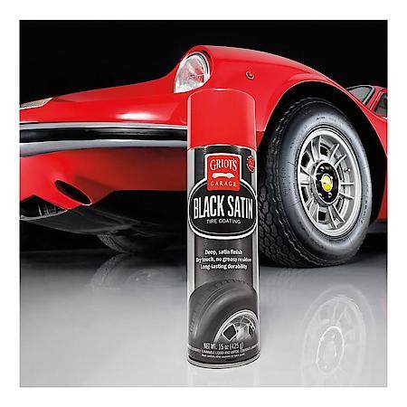 Black Satin Tire Coating : Deep, Satin Finish, Long-Lasting Durability, 15 oz.