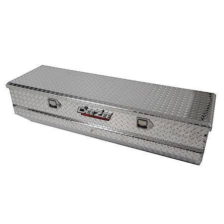 Chest, Single Lid, Diamond Tread, Silver, Aluminum, 56" L X 19" W X 16" H